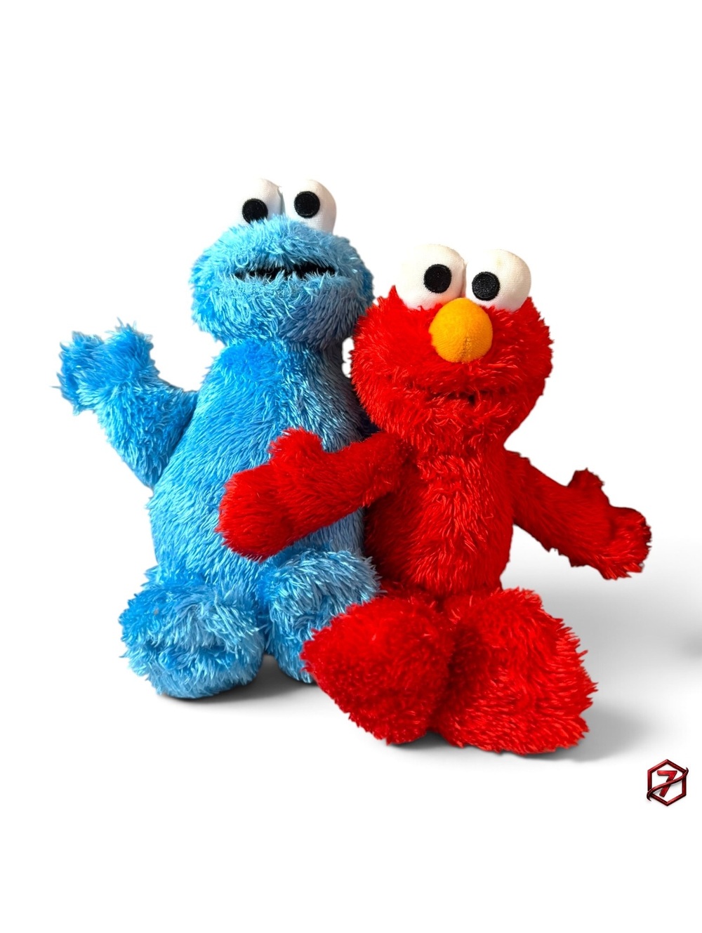 2013 Hasbro Sesame Street Elmo & Cookie Monster Plush Doll Bundle